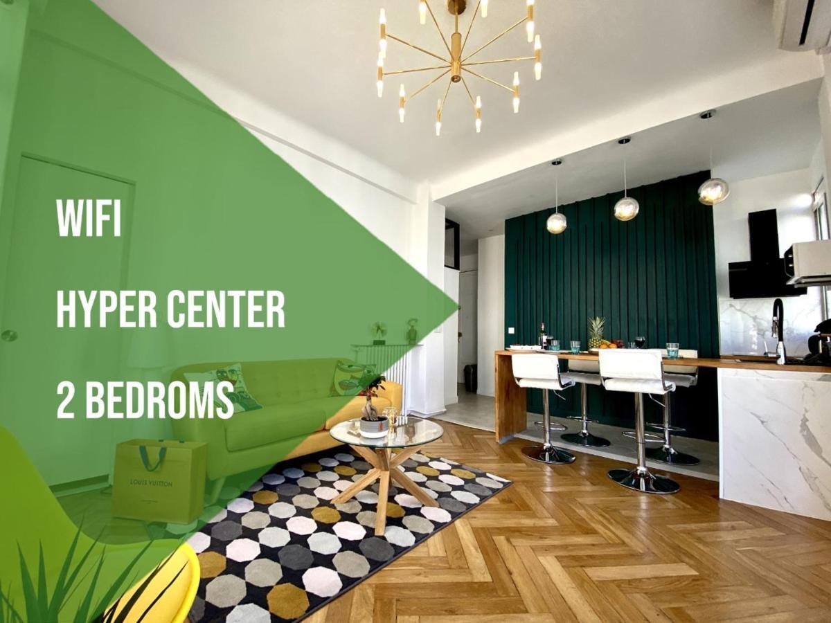 ניס 2 Bedroom - Hyper Center - Kitchen - Tramway - Balcony - Air Conditioner - Wifi מראה חיצוני תמונה